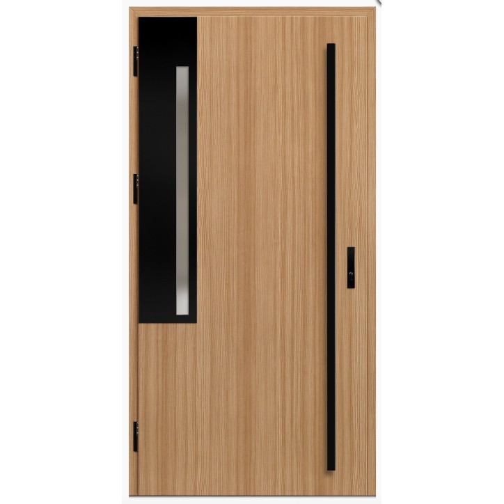 Porte d'entrée en acier avec cadre en aluminium FRYBURG 1 pin 90*200 -100*200 cm