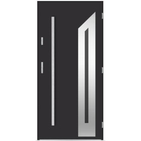 Porte d'entrée Martine 80/90/100cm en acier
