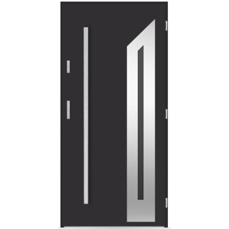 Porte d'entrée Martine 80/90/100cm en acier