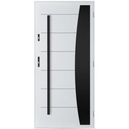 Porte d'entrée Gauthier  80/90/100cm en acier