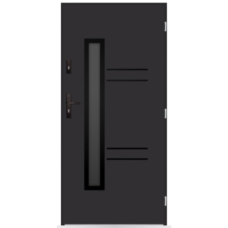 Porte d'entrée Mathis 80/90/100cm en acier