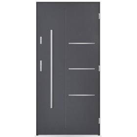 Porte d'entrée Pierre 80/90/100cm en acier