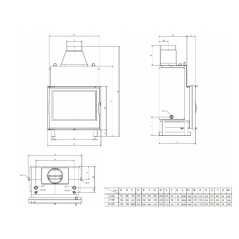 Insert de cheminée bouilleur LAVA PL 13 kW – Système fermé