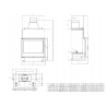 Insert de cheminée bouilleur LAVA PL 13 kW – Système fermé