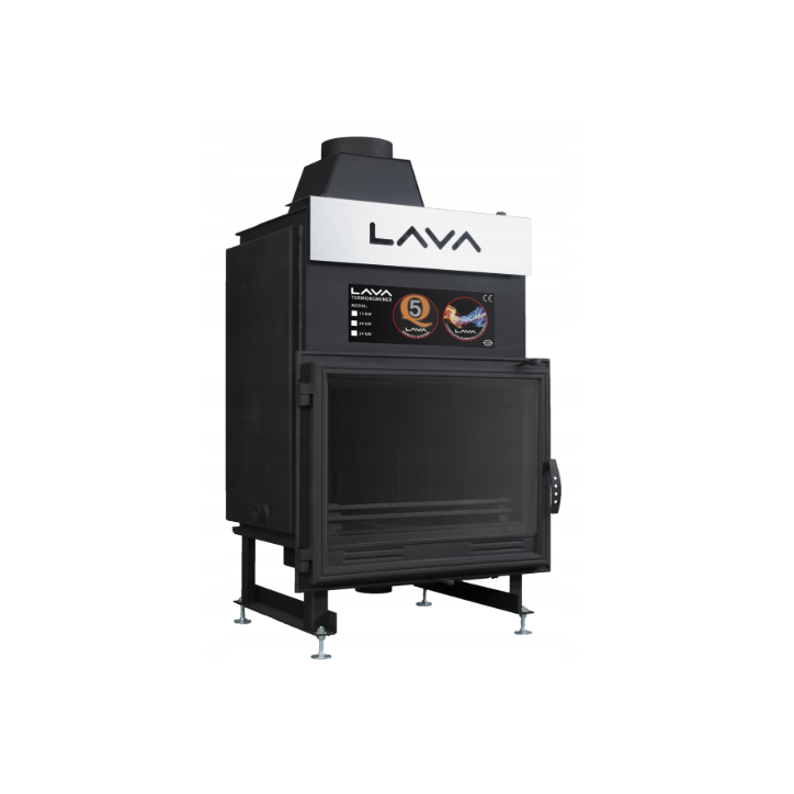 Insert de cheminée bouilleur LAVA PL 13 kW – Système fermé