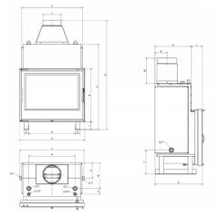 Insert de cheminée bouilleur LAVA BASE PL 22 kW – Circuit ouvert