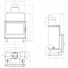 Insert de cheminée bouilleur LAVA BASE PANORAMA 13 kW – Circuit fermé