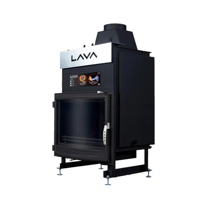 Insert de cheminée bouilleur LAVA TK BASE PA 22 kW – Vitre panoramique – Circuit fermé