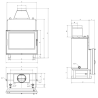 Insert de cheminée bouilleur LAVA TK BASE PA 22 kW – Vitre panoramique – Circuit fermé