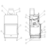 Insert de cheminée bouilleur LAVA TK BASE PA 22 kW – Vitre panoramique – Circuit fermé