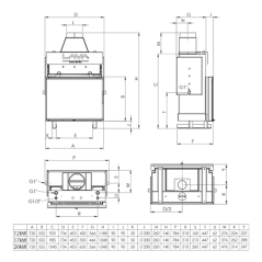 Insert de cheminée bouilleur LAVA TKL BASE 20 kW – Circuit fermé