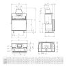 Insert de cheminée bouilleur LAVA TKL BASE PANORAMA 17 kW – Circuit fermé