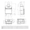 Insert de cheminée bouilleur LAVA TKL BASE PANORAMA 20 kW – Circuit fermé