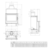 Insert de cheminée bouilleur LAVA TK TREND 17 kW – Circuit fermé (2,5 bars)