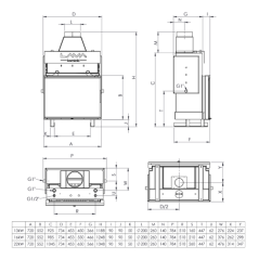 Insert de cheminée bouilleur LAVA TKL PLUS 17 kW – Circuit fermé (2,5 bars)