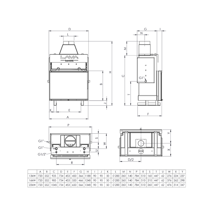 Insert de cheminée bouilleur LAVA TKL PLUS 17 kW – Circuit fermé (2,5 bars) Insert de cheminée bouilleur LAVA TKL PLUS 17 kW – Circuit fermé (2,5 bars)