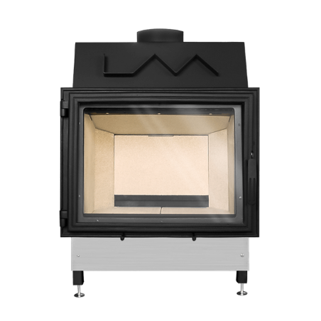 Insert de cheminée LAVA LUMINA CLARA 12 kW – Façade en fonte – Compatible VMC double flux
