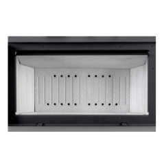 Insert de cheminée à bois LAVA LUMINA CLARA 16 kW – Façade en fonte – Habillage CeraTerm