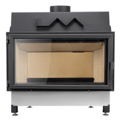 Insert de cheminée à bois LAVA LUMINA CLARA 16 kW – Façade en fonte – Habillage CeraTerm