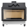Insert de cheminée à bois LAVA LUMINA CLARA 16 kW – Façade en fonte – Habillage CeraTerm