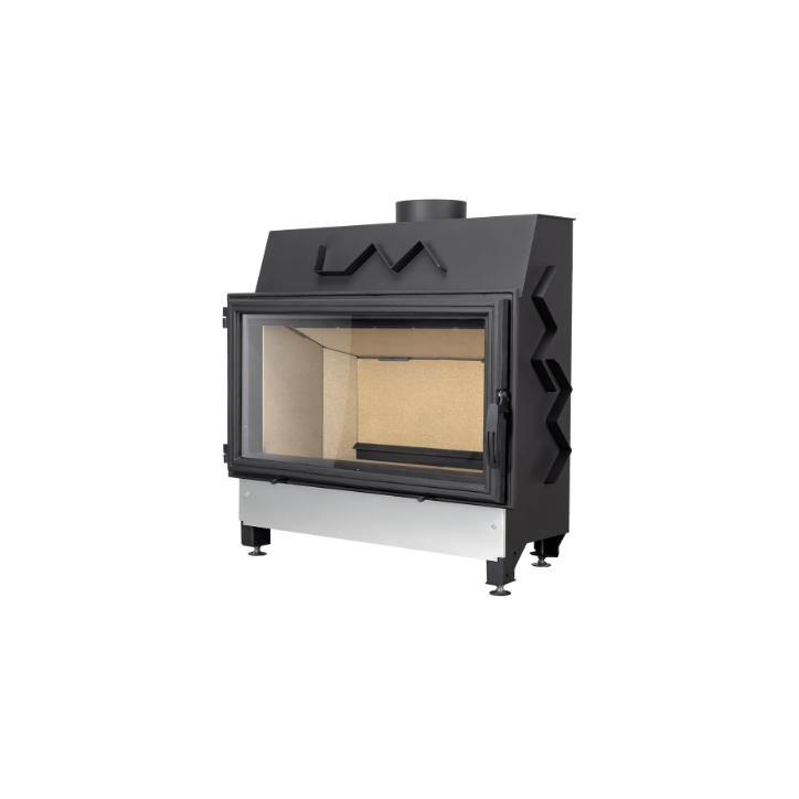 Insert de cheminée à bois LAVA LUMINA 16 kW – Vitre panoramique – Compatible VMC double flux