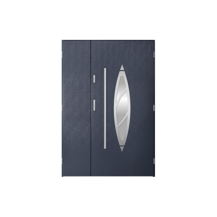 Porte d'entrée double BELIAR 120x200 cm anthracite