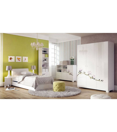 Porte d'entrée double BELIAR 130x200 cm chêne blanchi