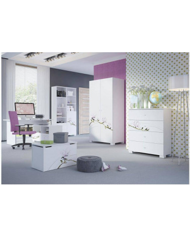 Porte d'entrée double BELIAR 130x200 cm chêne blanchi