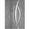 Porte d'entrée double CASTOR 120x200 cm béton