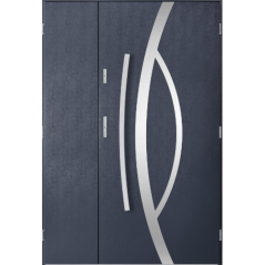 Porte d'entrée double CASTOR 130x200 cm anthracite