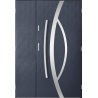 Porte d'entrée double CASTOR 130x200 cm anthracite