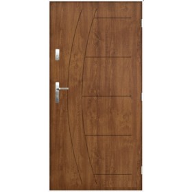 Porte d'entrée CASABLANCA 90 cm en acier inoxydable en plusieurs couleurs