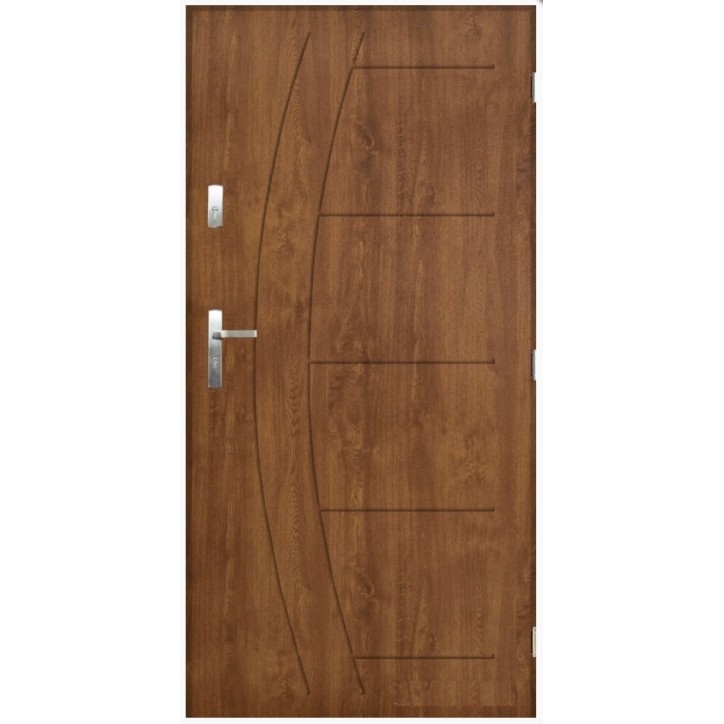 Porte d'entrée CASABLANCA 90 cm en acier inoxydable en plusieurs couleurs