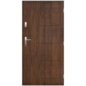 Porte d'entrée CASABLANCA 90 cm en acier inoxydable en plusieurs couleurs