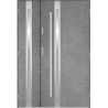 Porte d'entrée double GALILÉE 130x200 cm béton