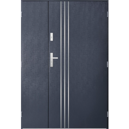 Porte d'entrée double GAMO 120x200 cm anthracite