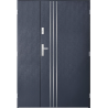 Porte d'entrée double GAMO 120x200 cm anthracite