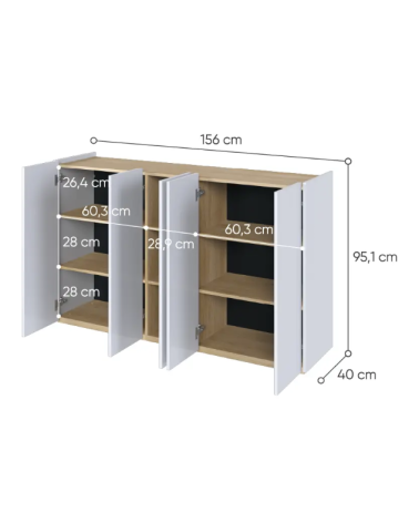 Buffet Facile - 156cm