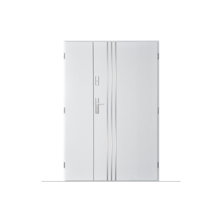 Porte d'entrée double GAMO 120x200 cm blanc