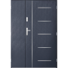 Porte d'entrée double CORTAZ 120x200 cm anthracite
