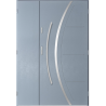 Porte d'entrée double FELIX 130x200 cm anthracite clair