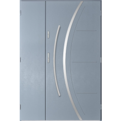 Porte d'entrée double FELIX 120x200 cm anthracite clair