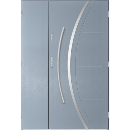 Porte d'entrée double FELIX 120x200 cm anthracite clair