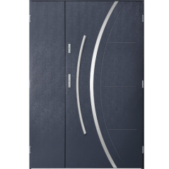 Porte d'entrée double FELIX 130x200 cm anthracite