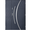 Porte d'entrée double FELIX 130x200 cm anthracite