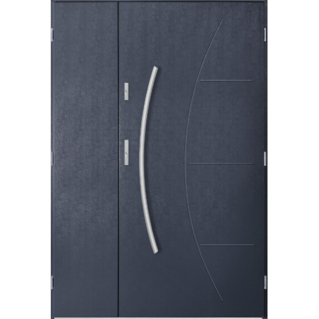 Porte d'entrée double LYNX 130x200 cm anthracite