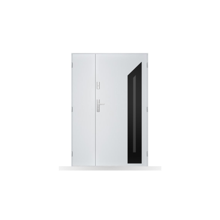 Porte d'entrée double Zélie - 130/140/150x208cm