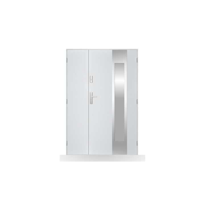 Porte d'entrée double Nérée - 130/140/150x208cm
