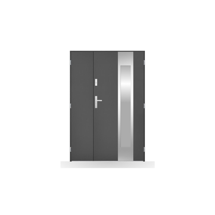 Porte d'entrée double Nérée - 130/140/150x208cm