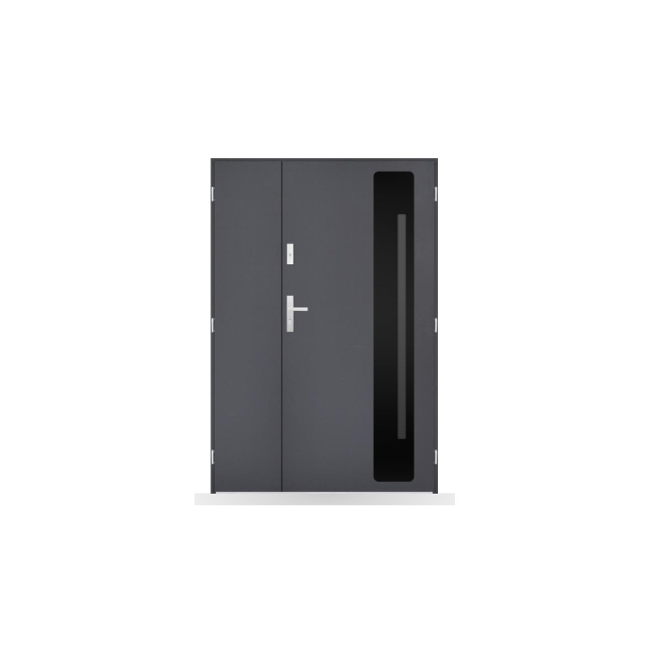 Porte d'entrée double Sixtine - 130/140/150x208cm